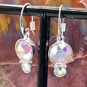 Kirks Folly Endless Sparkle Earrings French Wire Silver Earrings